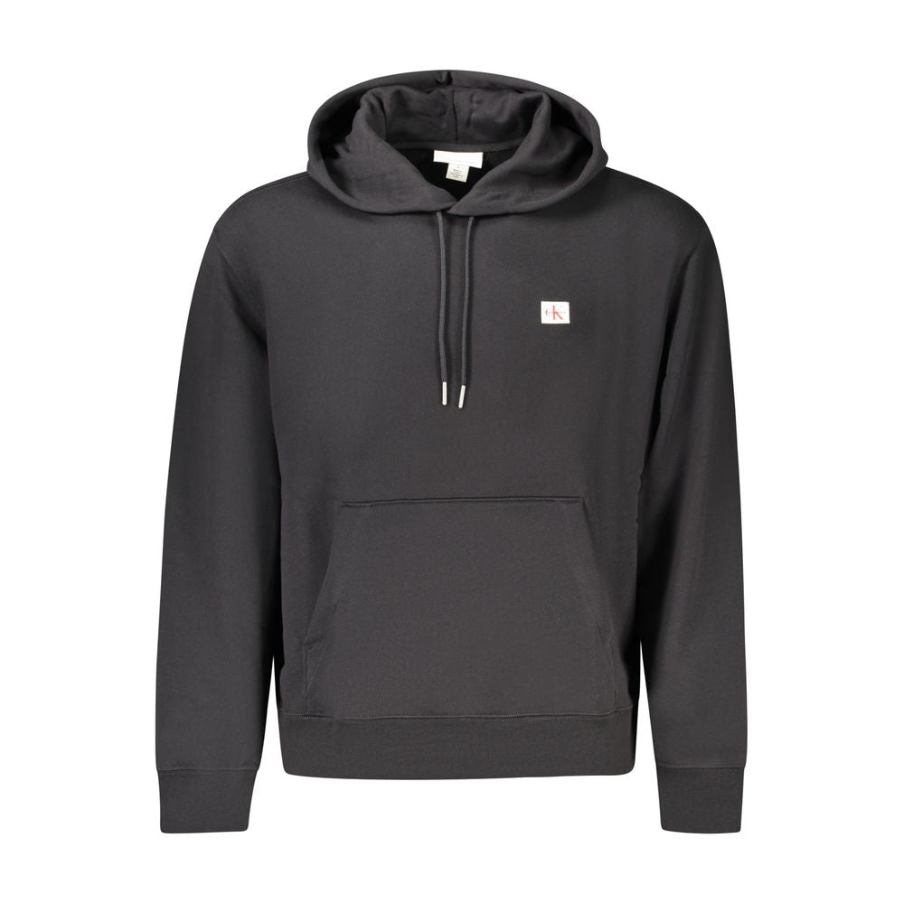 Schwarzer Baumwollpullover für Herren