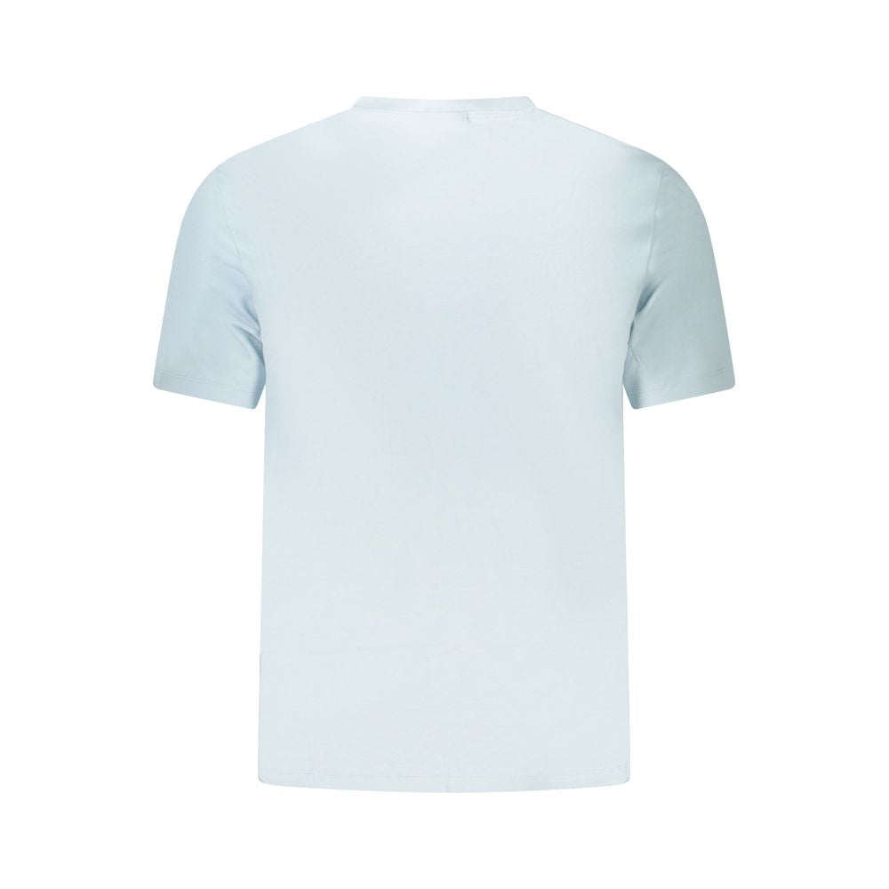 Blaues Herren-T-Shirt aus Baumwolle