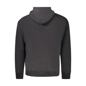 Schwarzer Baumwollpullover für Herren