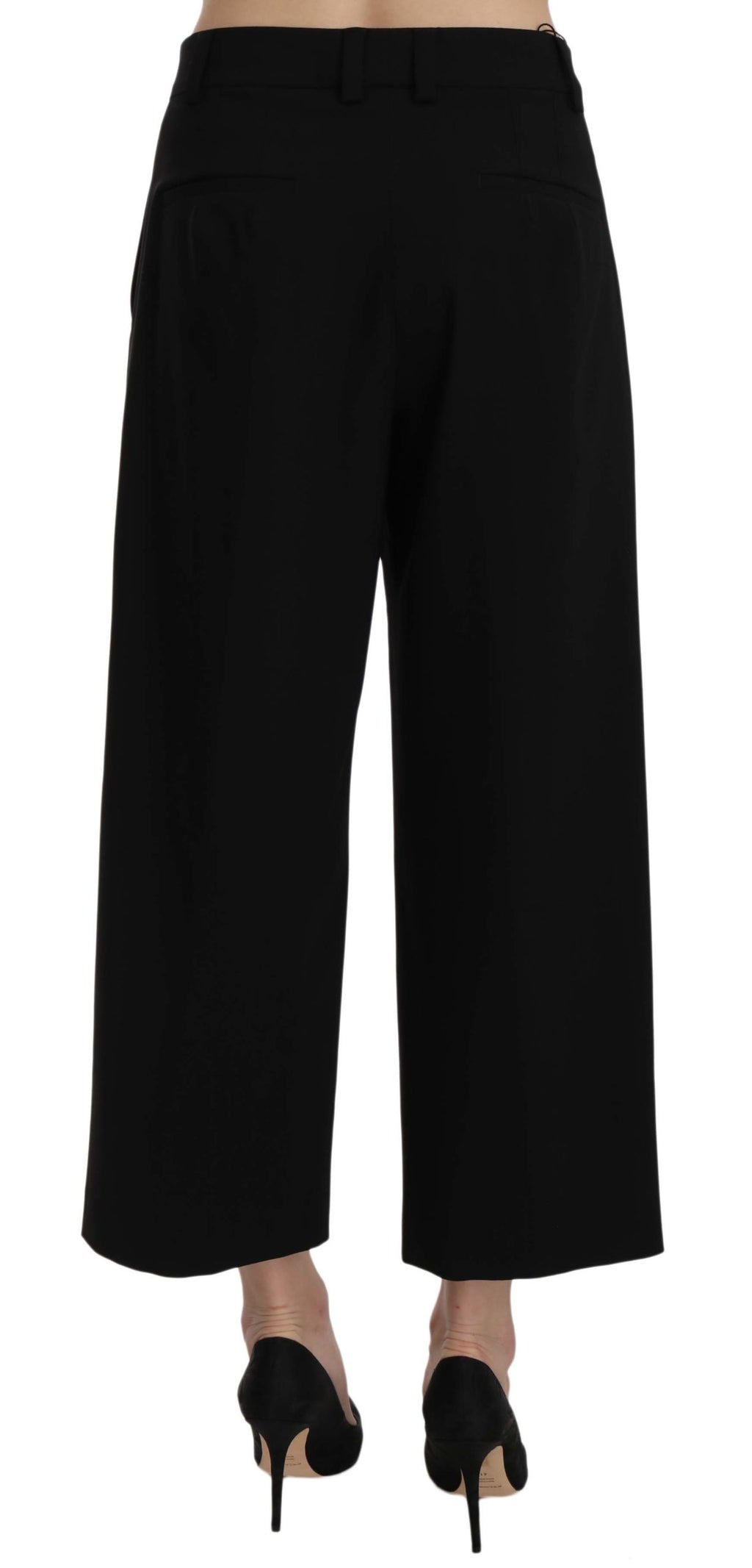 Schwarze bedruckte Hose