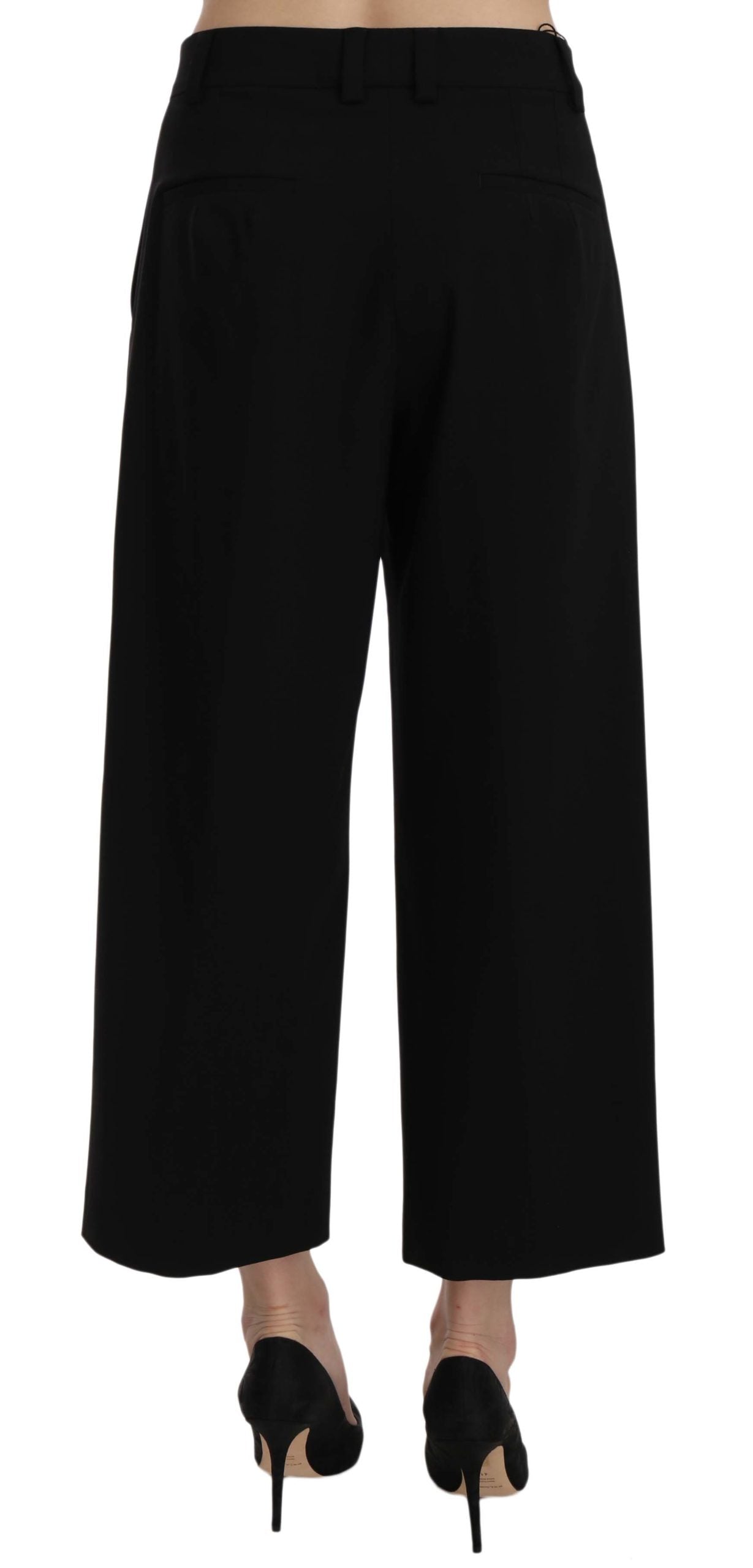 Schwarze bedruckte Hose