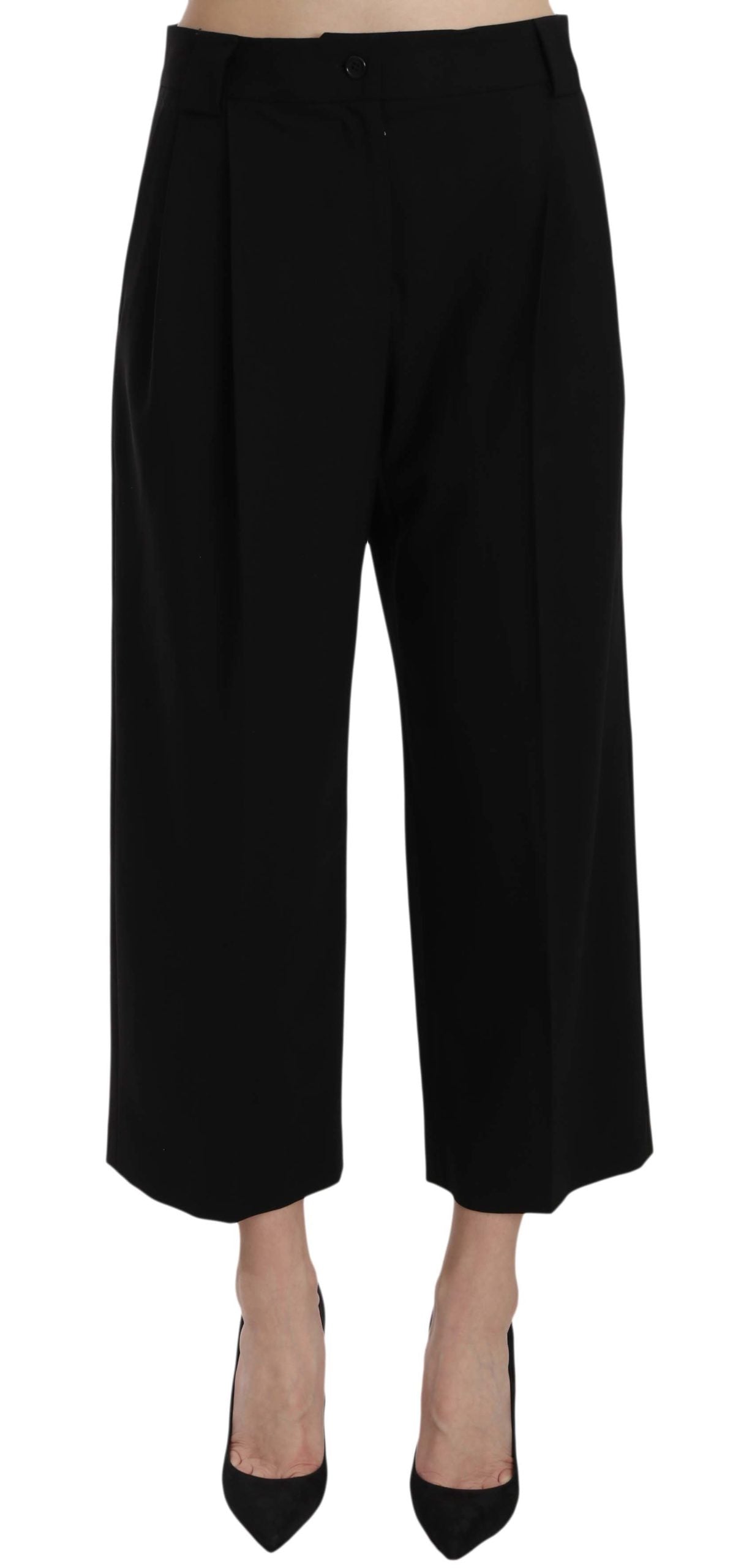 Schwarze bedruckte Hose