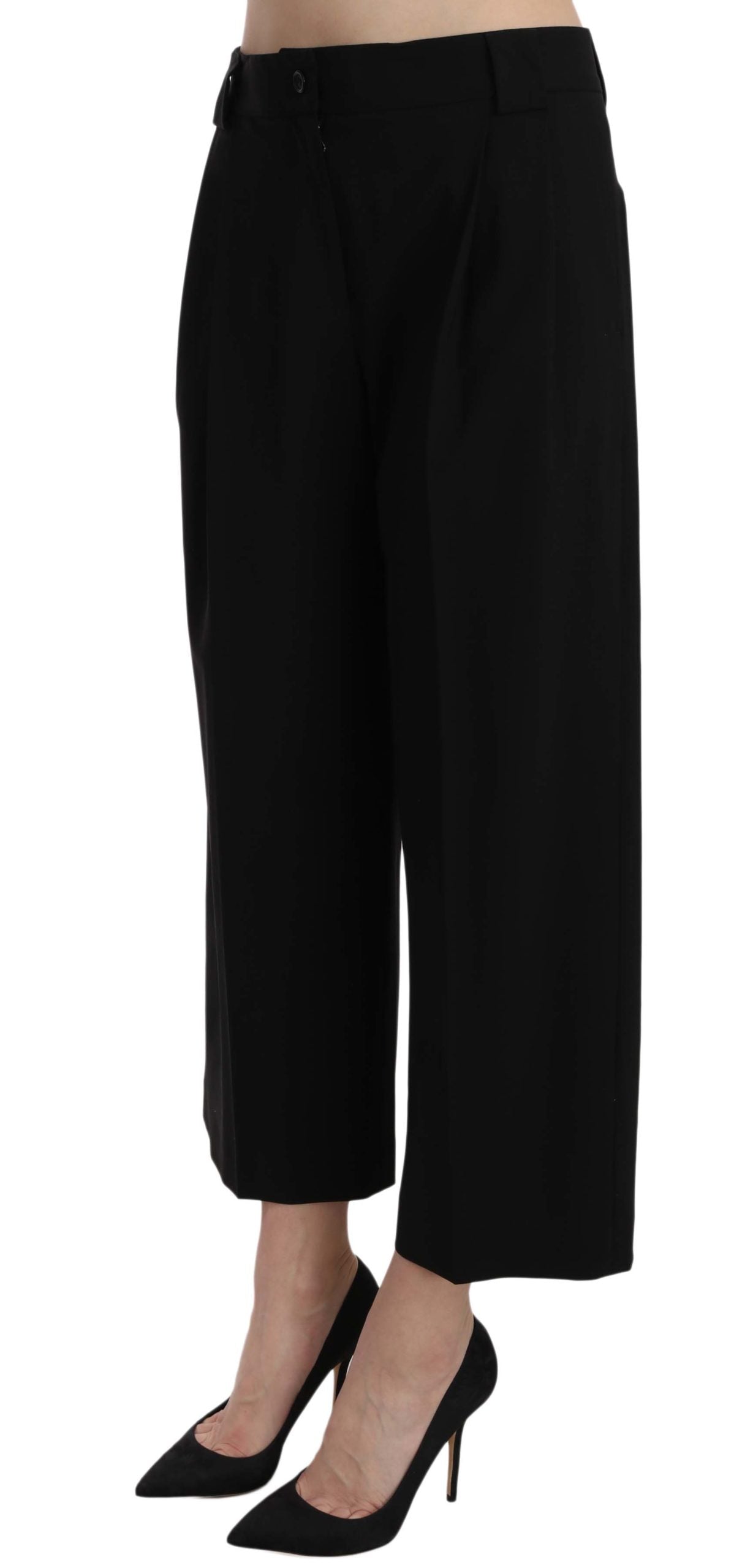 Schwarze bedruckte Hose
