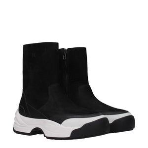 Black Leather Ankle Boots