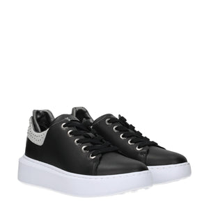 Black Polyethylene Platform Sneakers