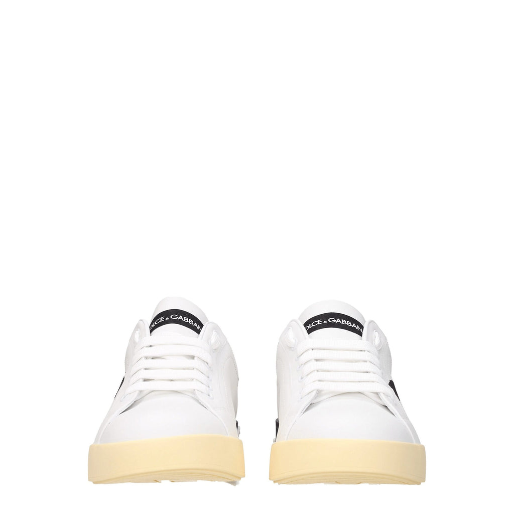 White Leather Low Tops