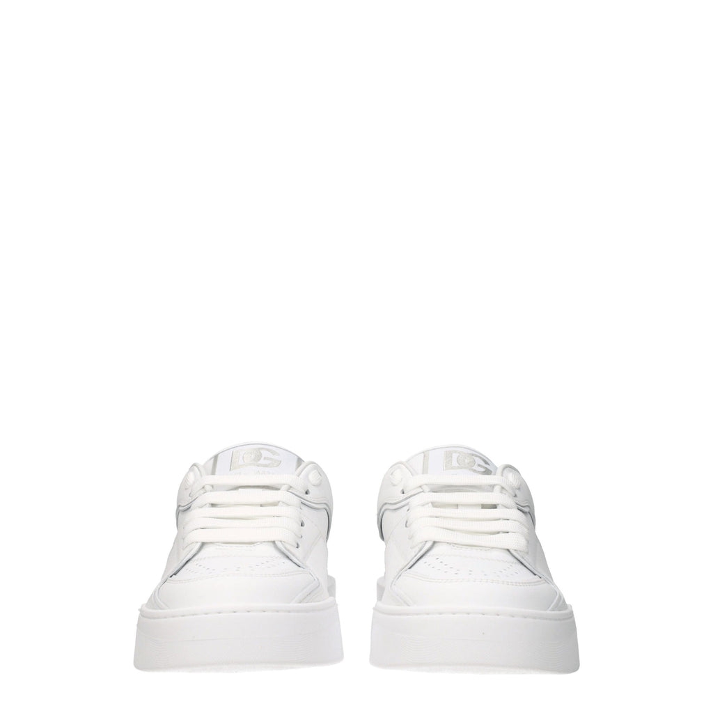 White Leather Low Tops