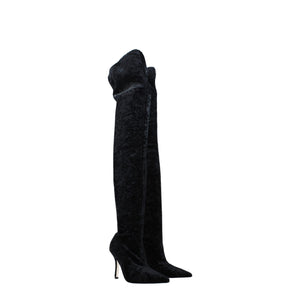Black Velvet Over The Knee