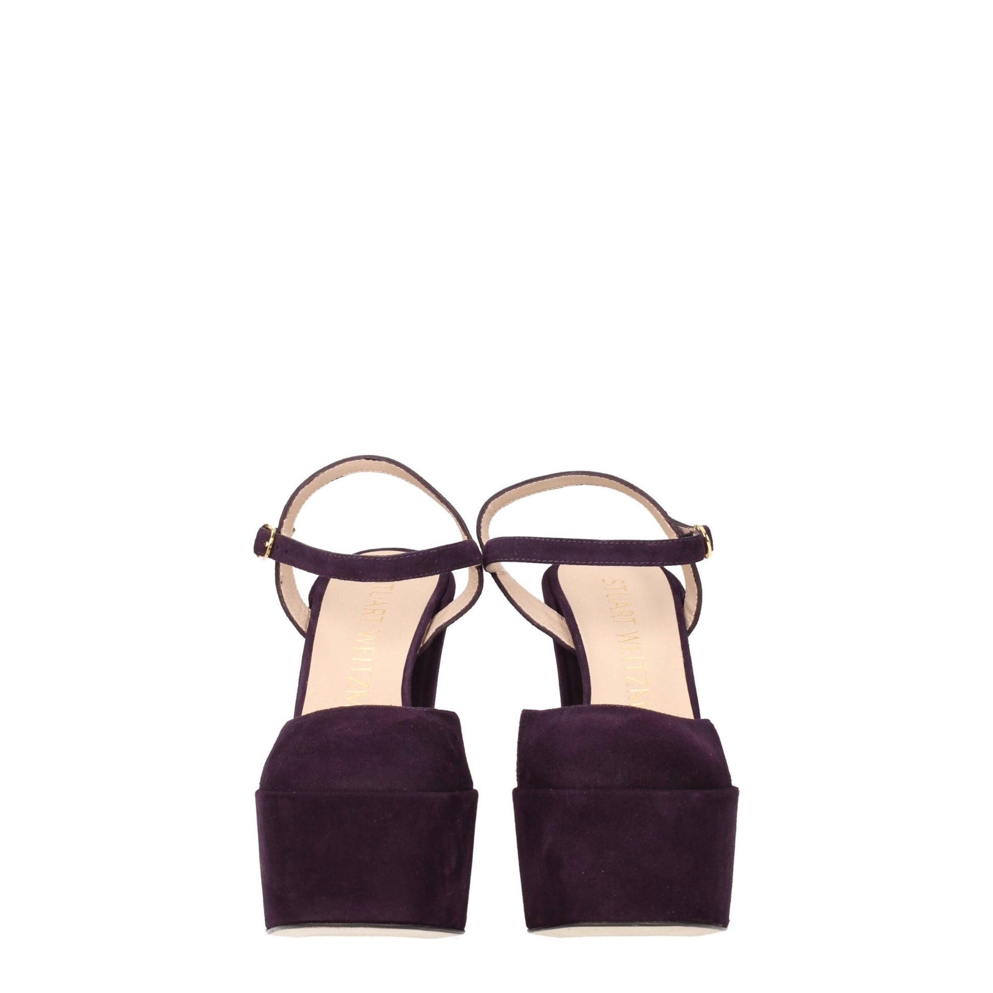 Purple Leather Platforms