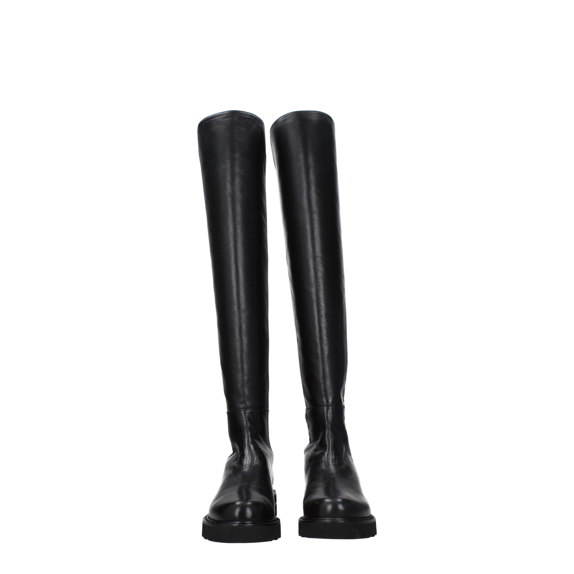 Black Leather Over The Knee