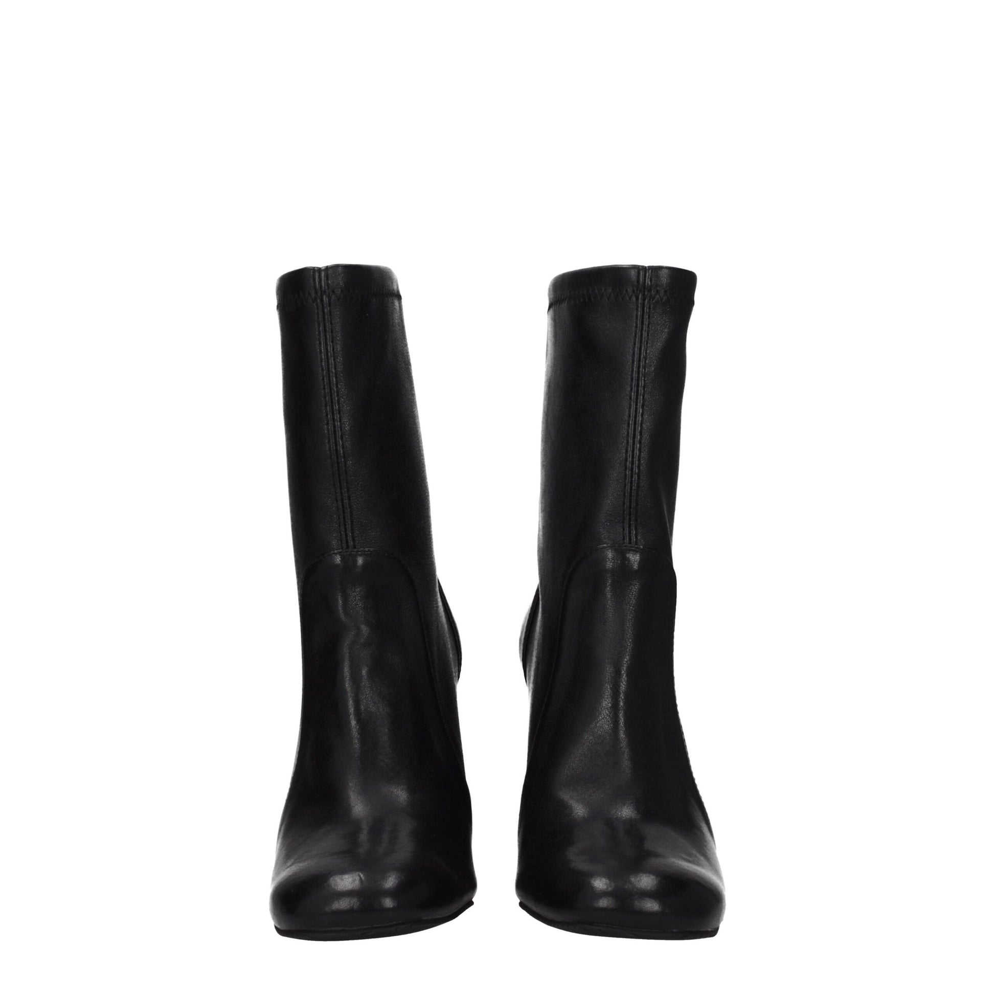 Black Leather Ankle Boots