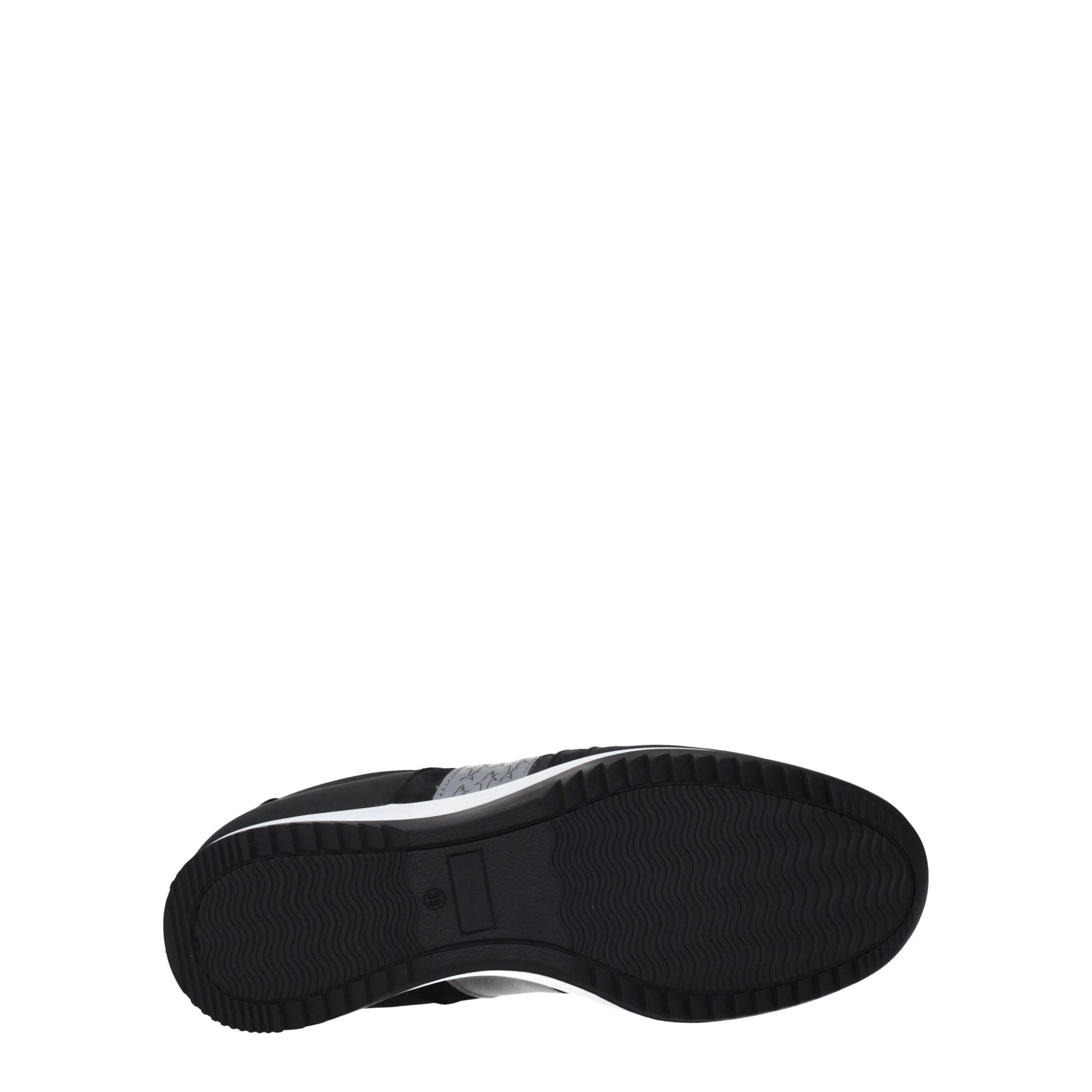 Black Leather Athletic Sneakers
