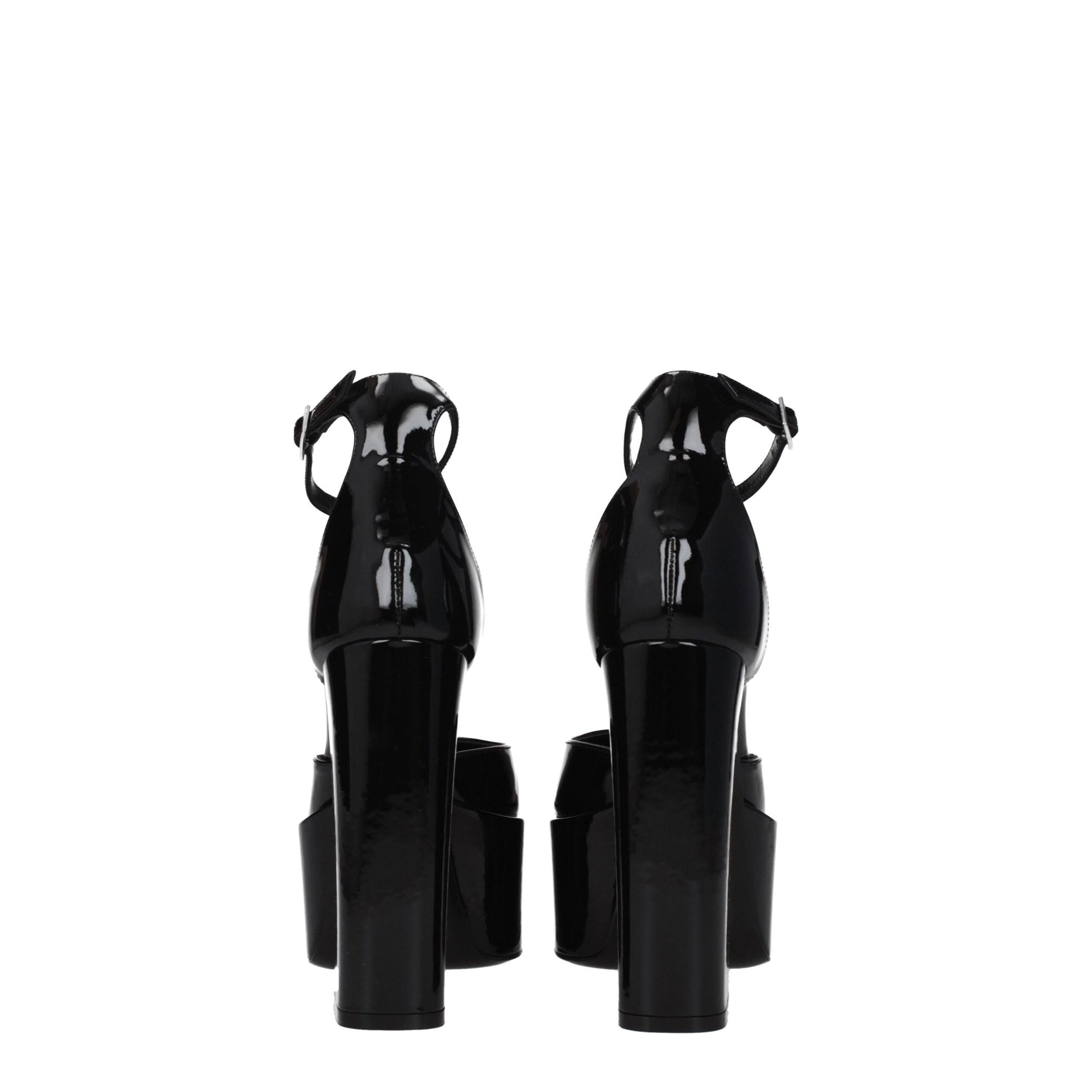 Black Leather Platforms