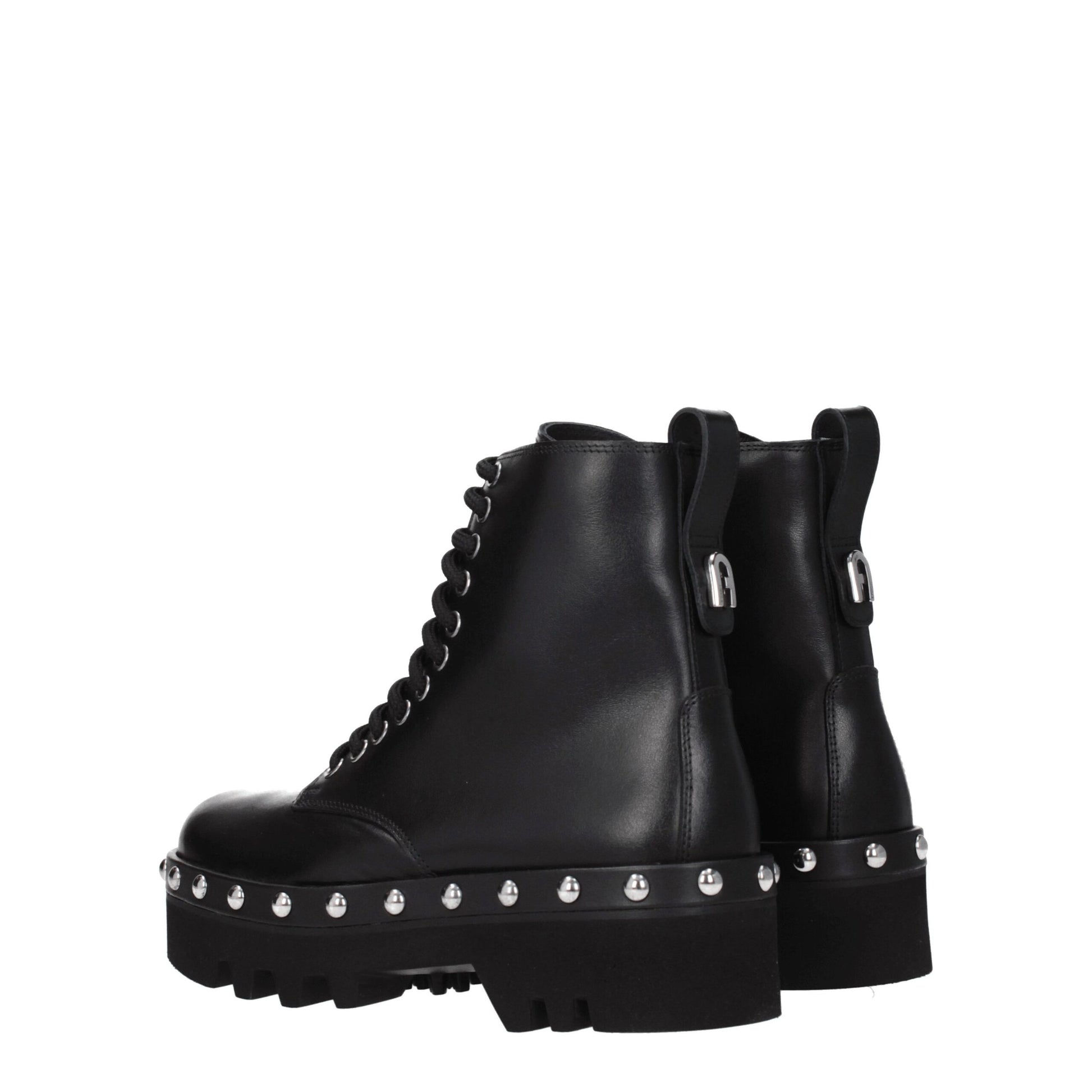 Black Leather Ankle Boots