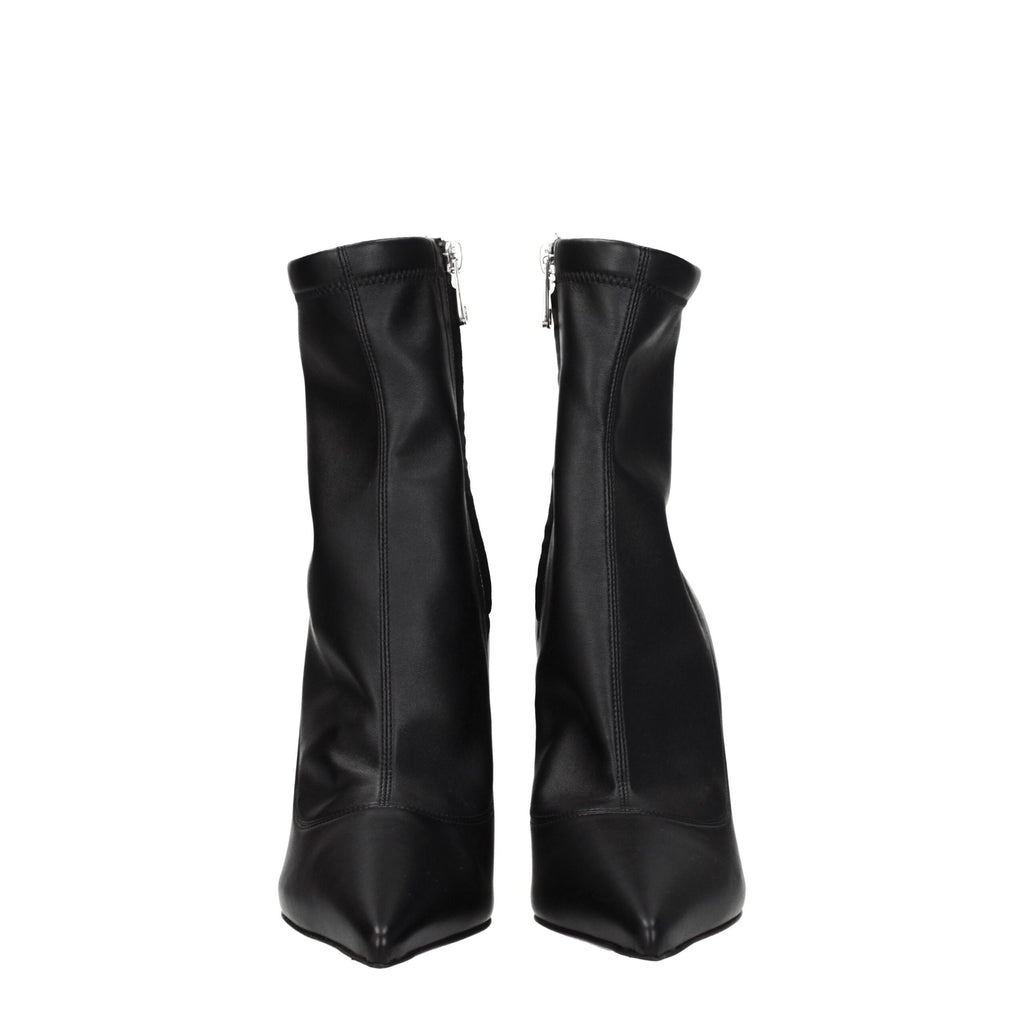 Black Leather Ankle Boots