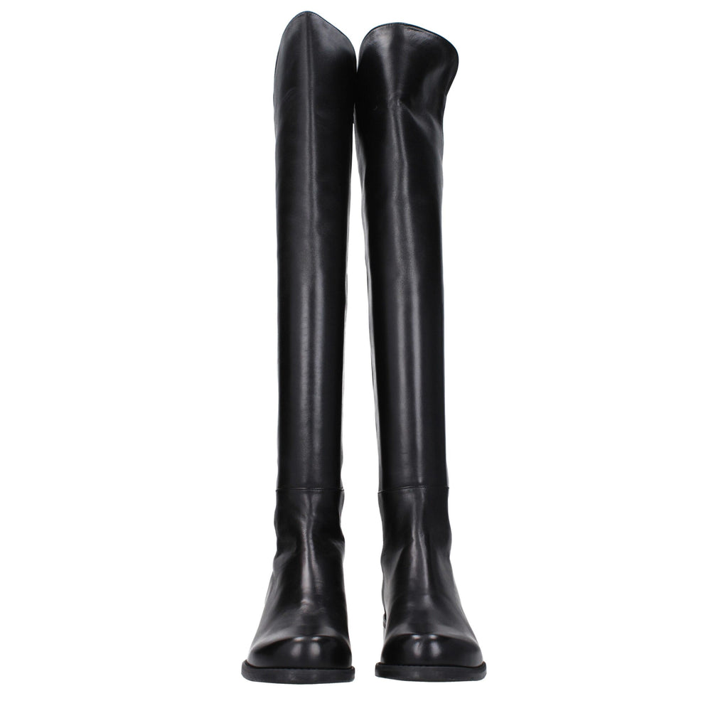 Black Leather Over The Knee