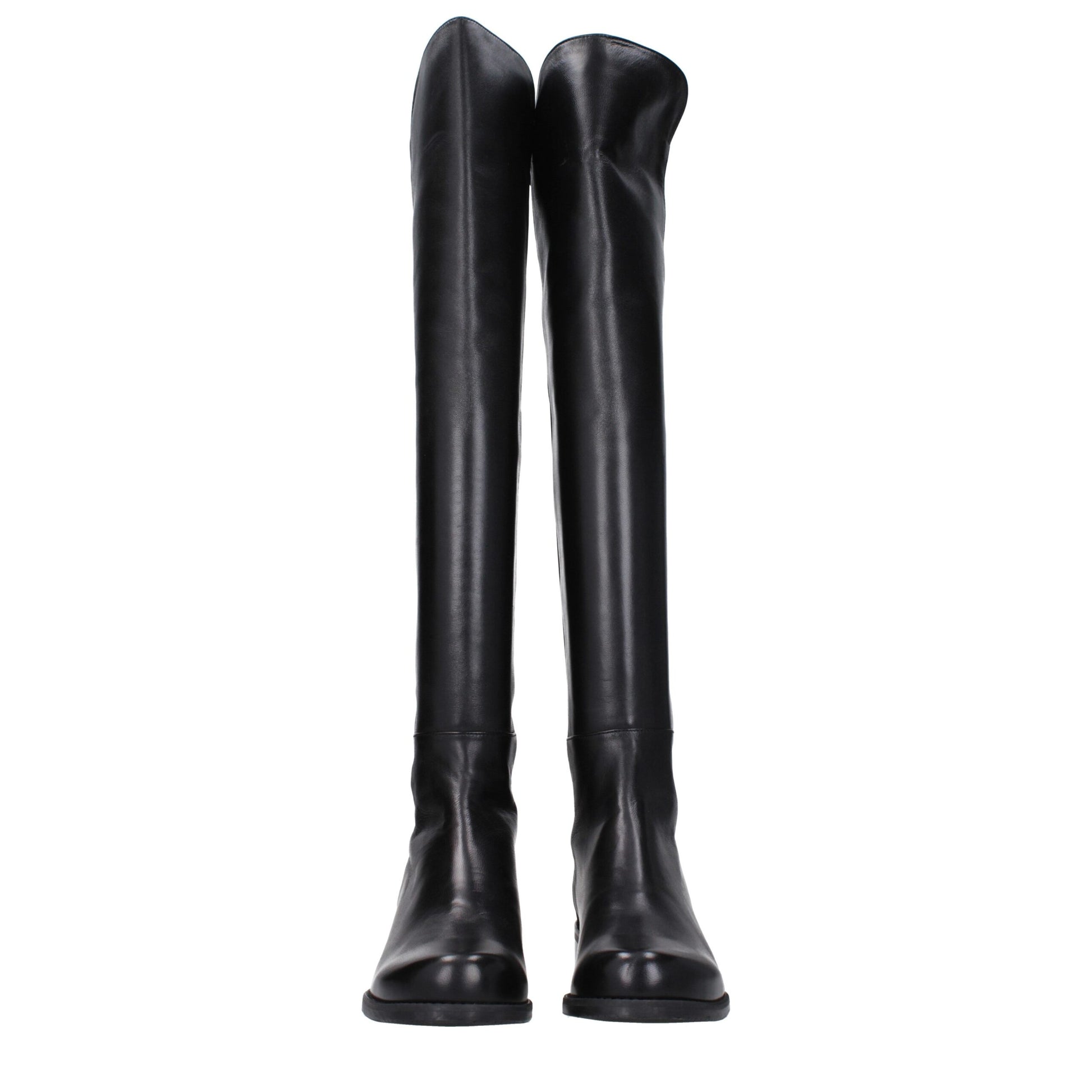 Black Leather Over The Knee