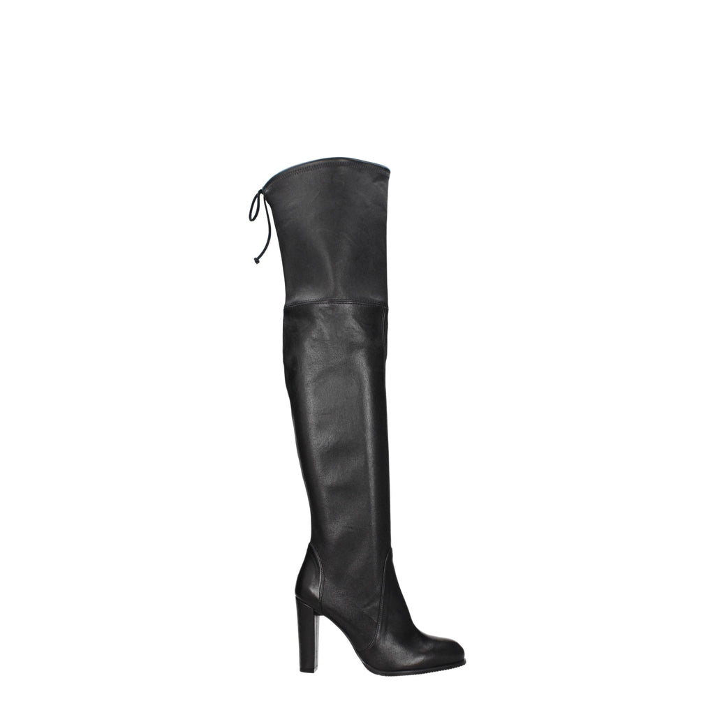 Black Leather Over The Knee