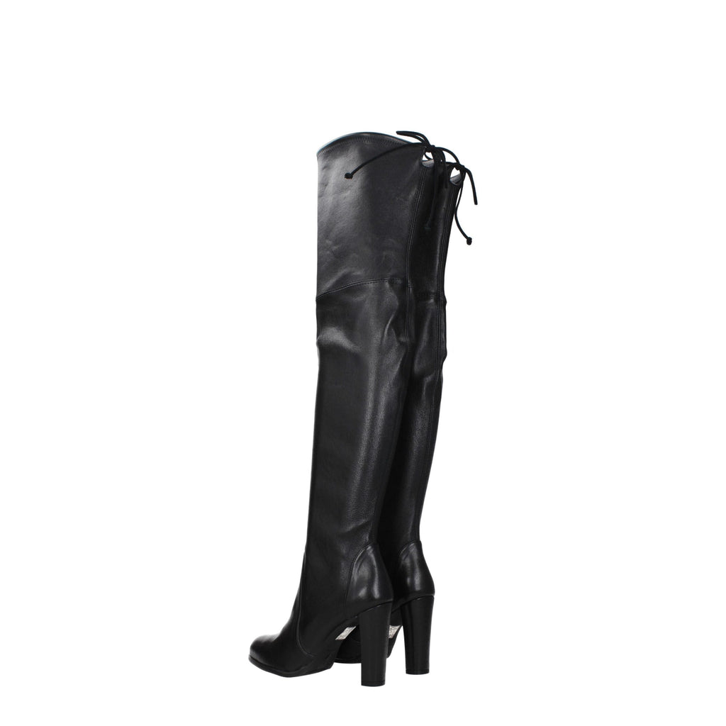 Black Leather Over The Knee