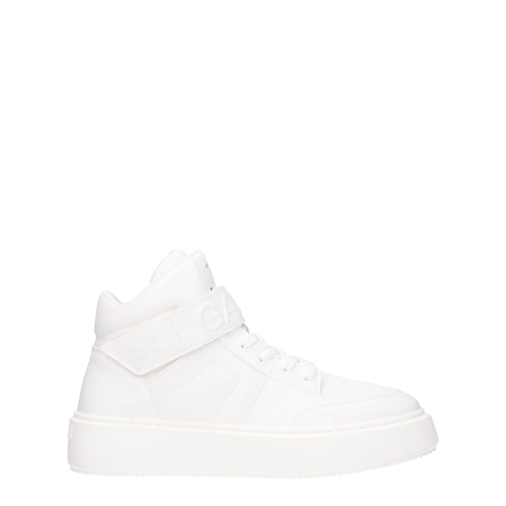White Leather High Tops