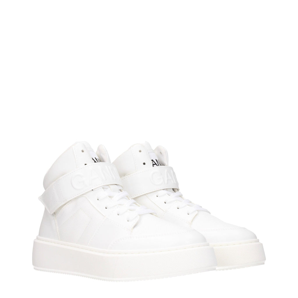 White Leather High Tops