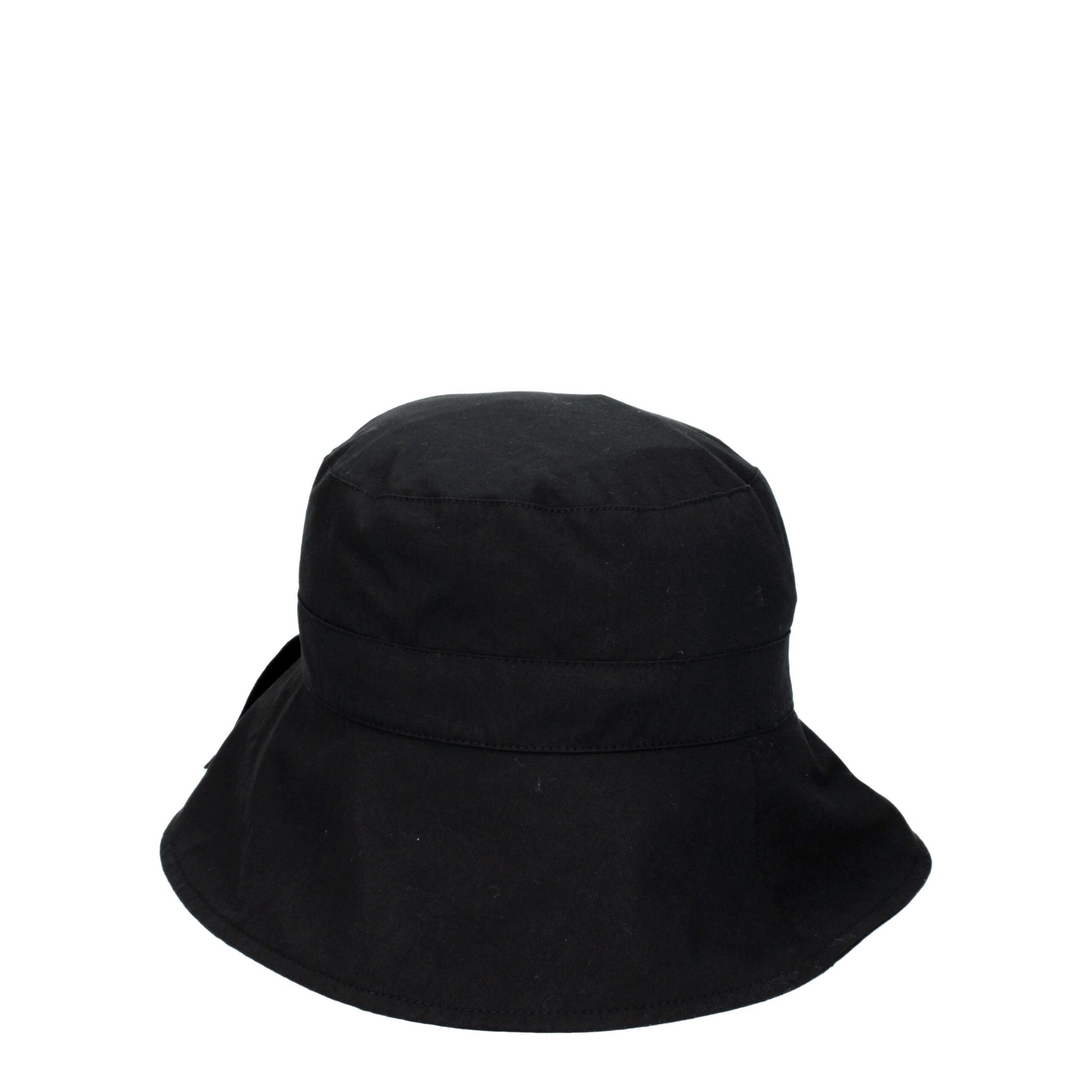 Jacquemus Black Cotton Bucket Hat