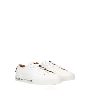 White Leather Low Tops