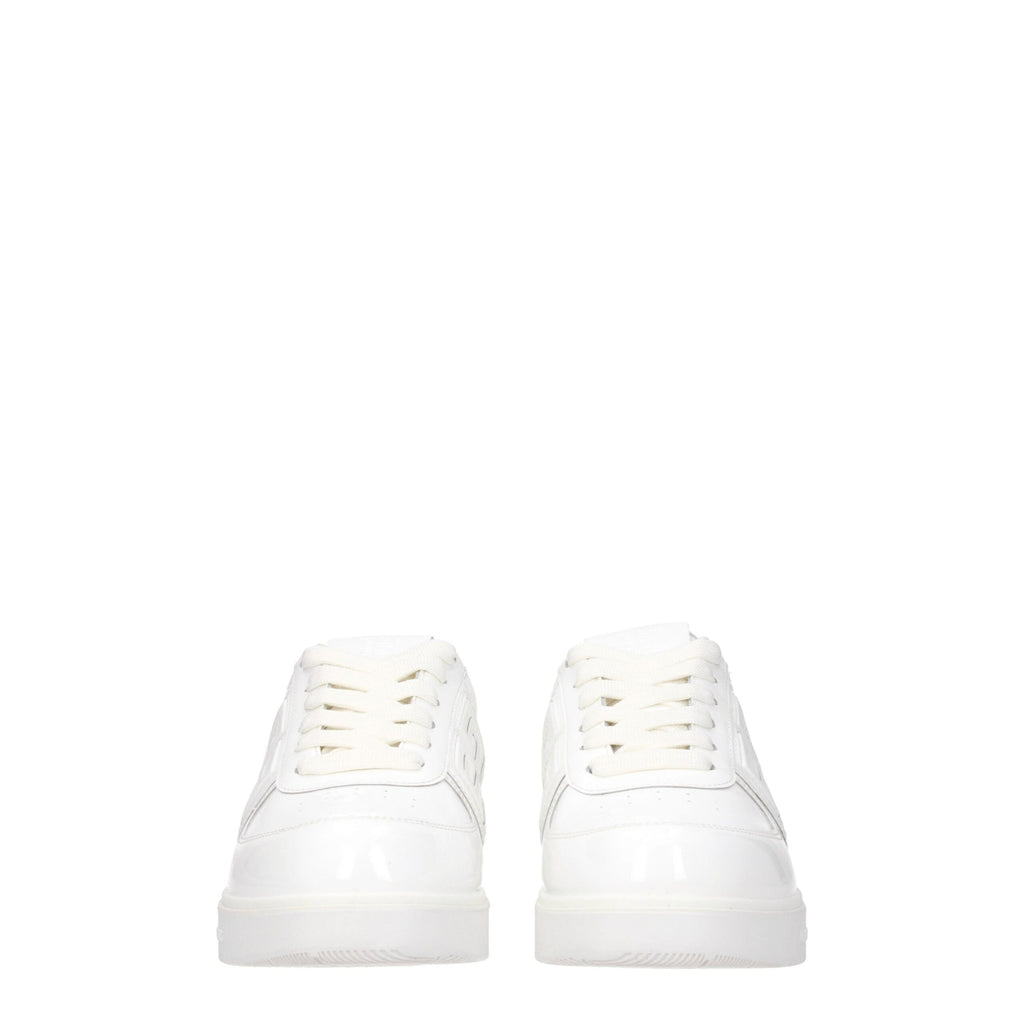 White Leather Low Tops