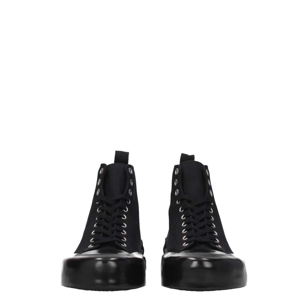 Black Fabric High Tops