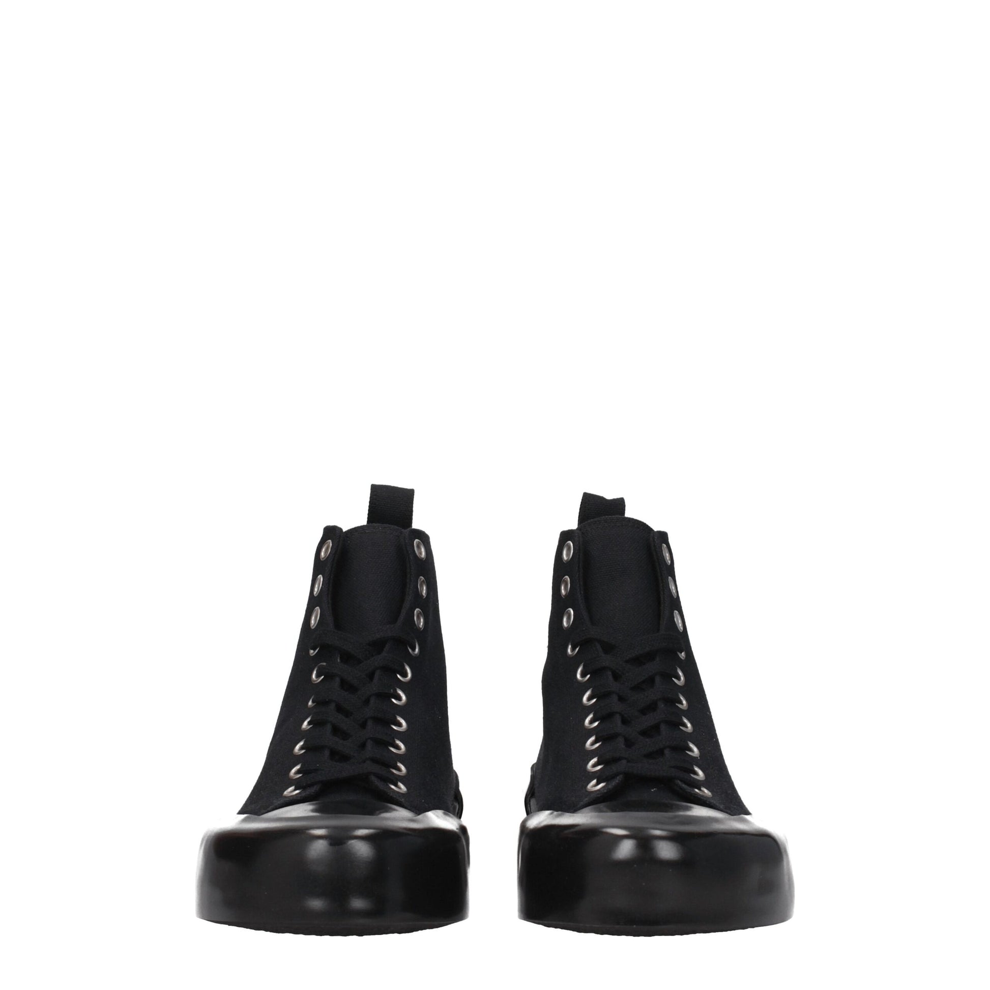 Black Fabric High Tops