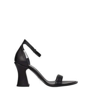 Premiata Black Leather Sandals