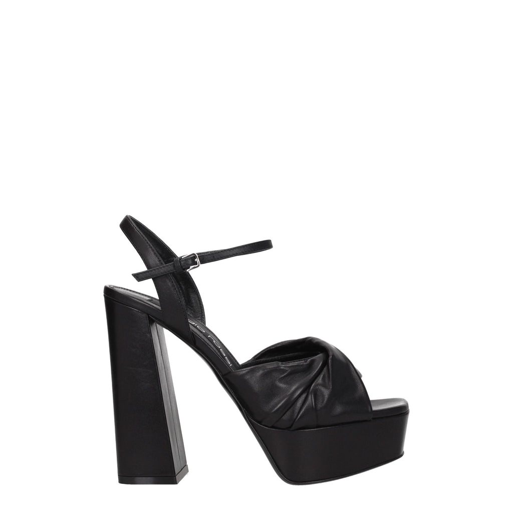 Black Leather Platforms