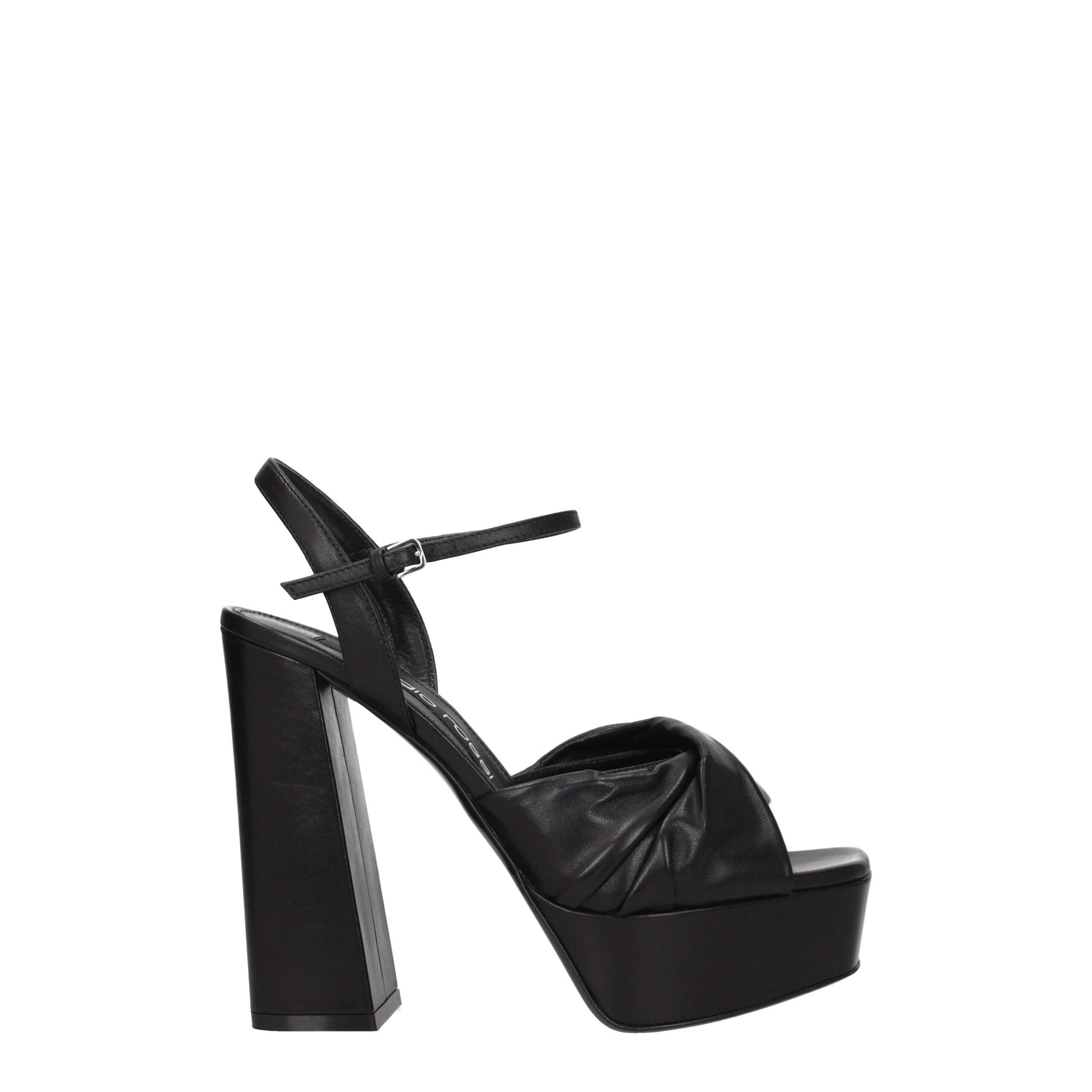 Black Leather Platforms