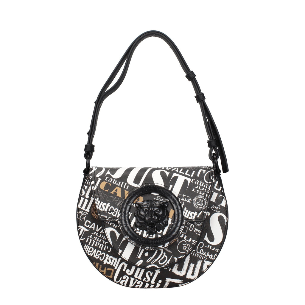 Black Polyester Shoulder Bags