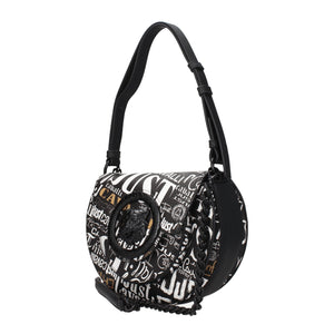 Black Polyester Shoulder Bags