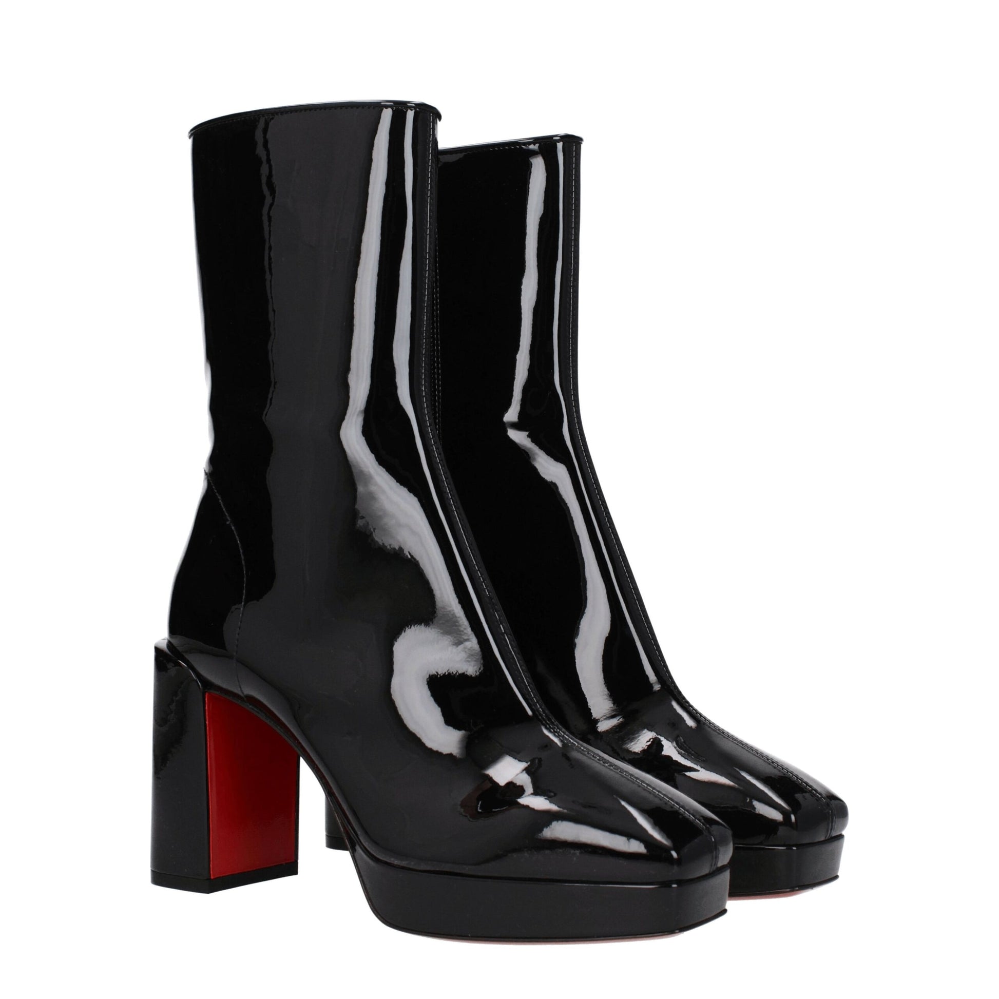 Black Leather Ankle Boots