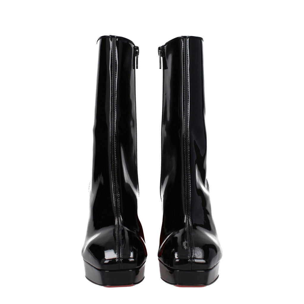 Black Leather Ankle Boots