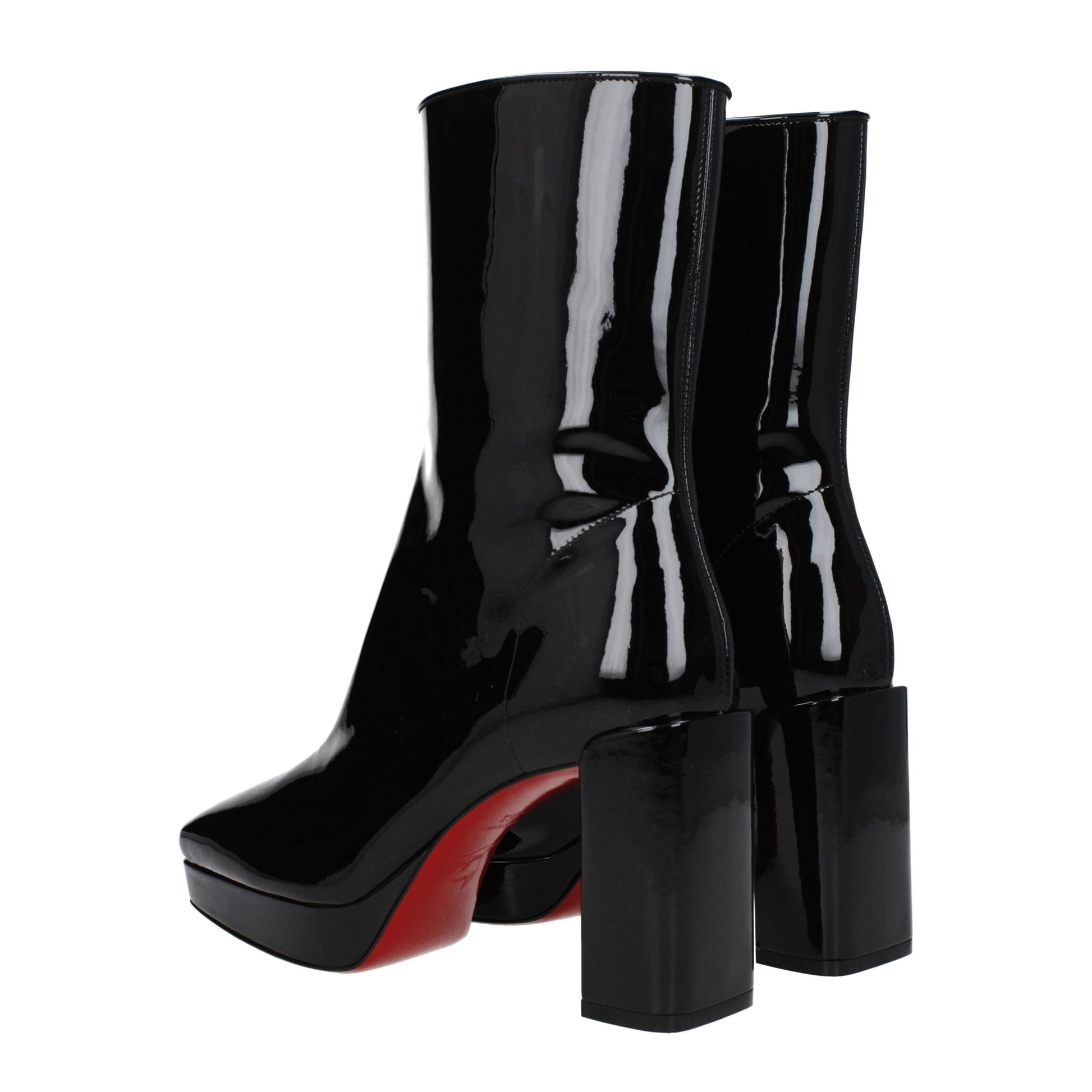 Black Leather Ankle Boots