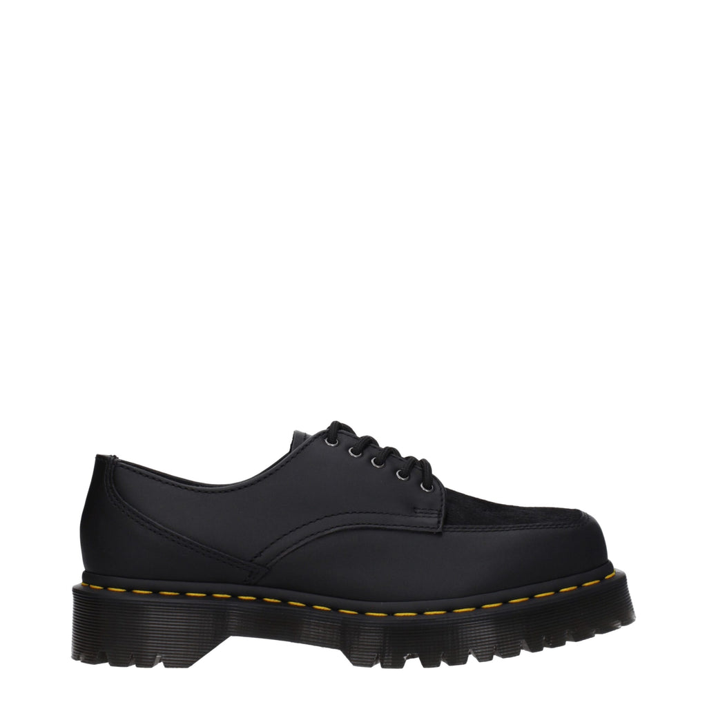 Black Leather Oxfords And Derbies
