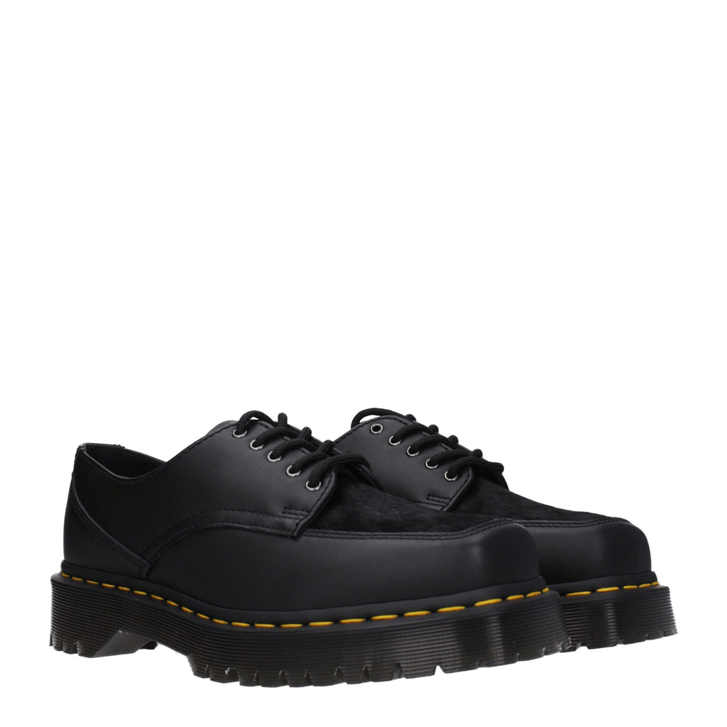 Black Leather Oxfords And Derbies