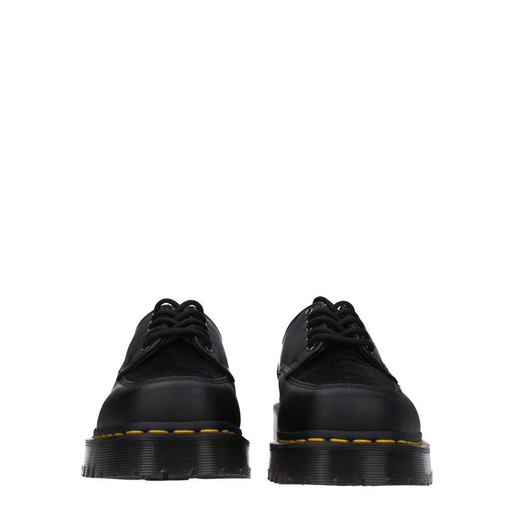 Black Leather Oxfords And Derbies