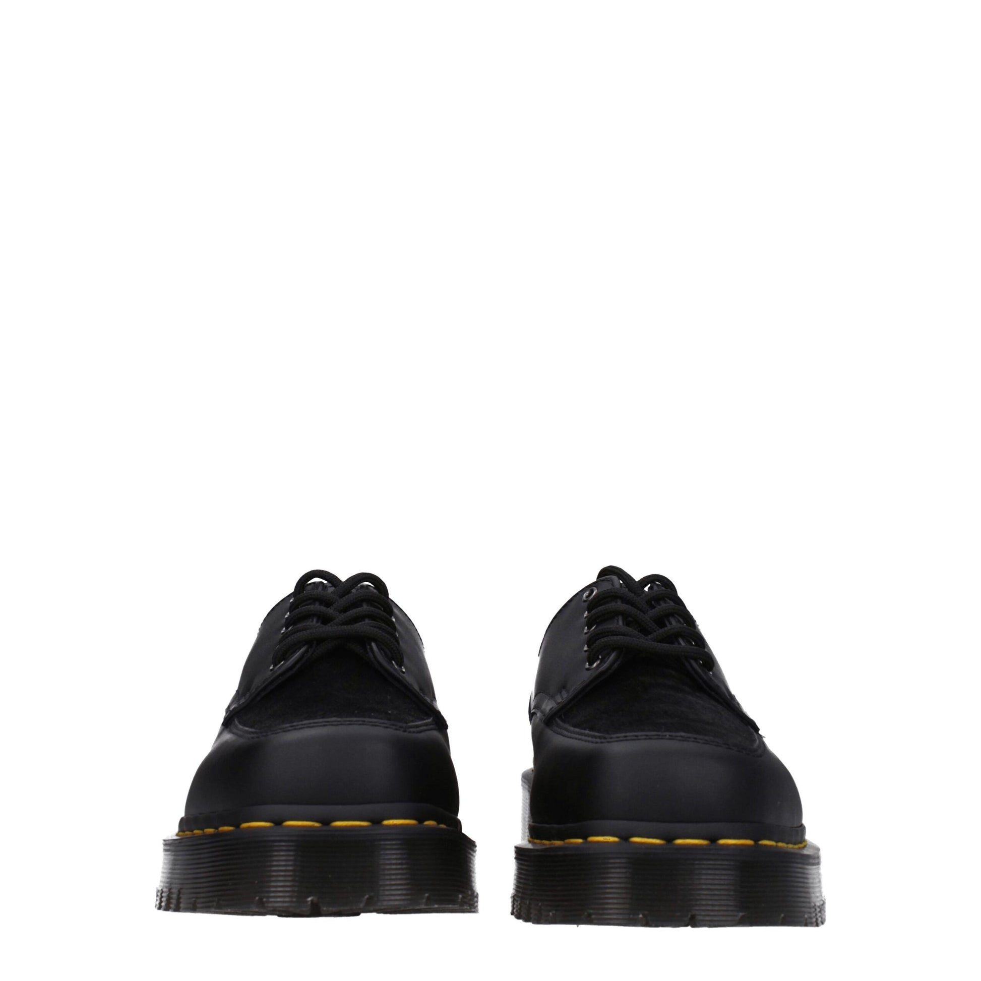 Black Leather Oxfords And Derbies