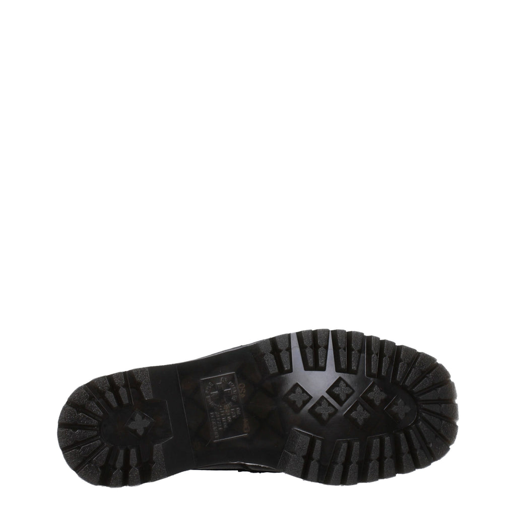 Black Leather Slip-On Loafers