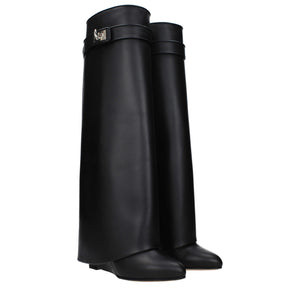 Black Leather Boots