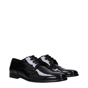 Black Leather Oxfords And Derbies