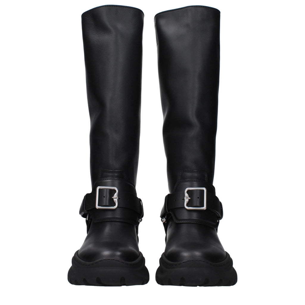 Black Leather Boots