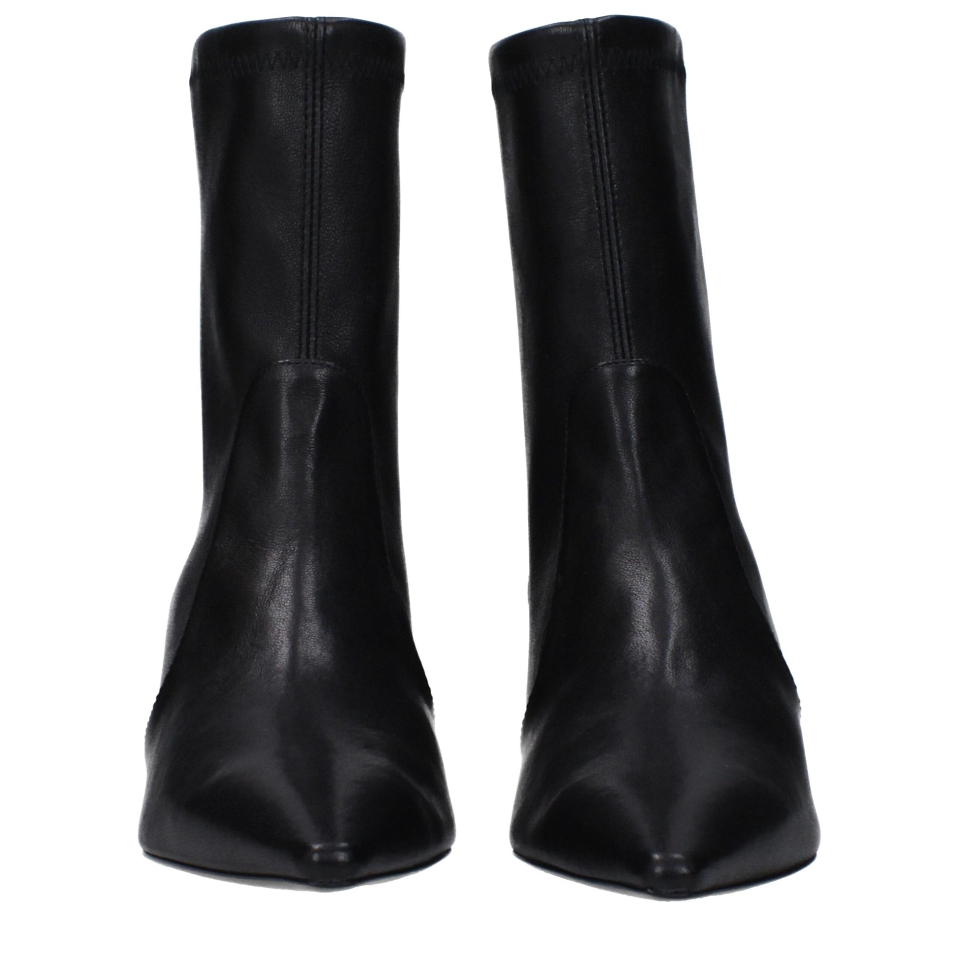Black Leather Ankle Boots