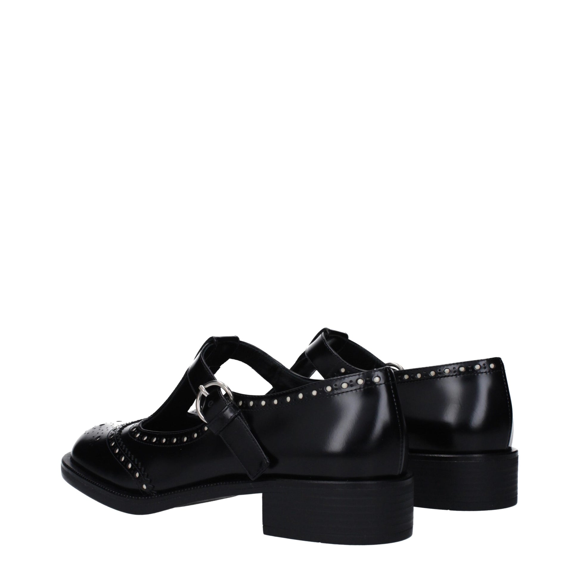 Black Leather Slip-On Loafers