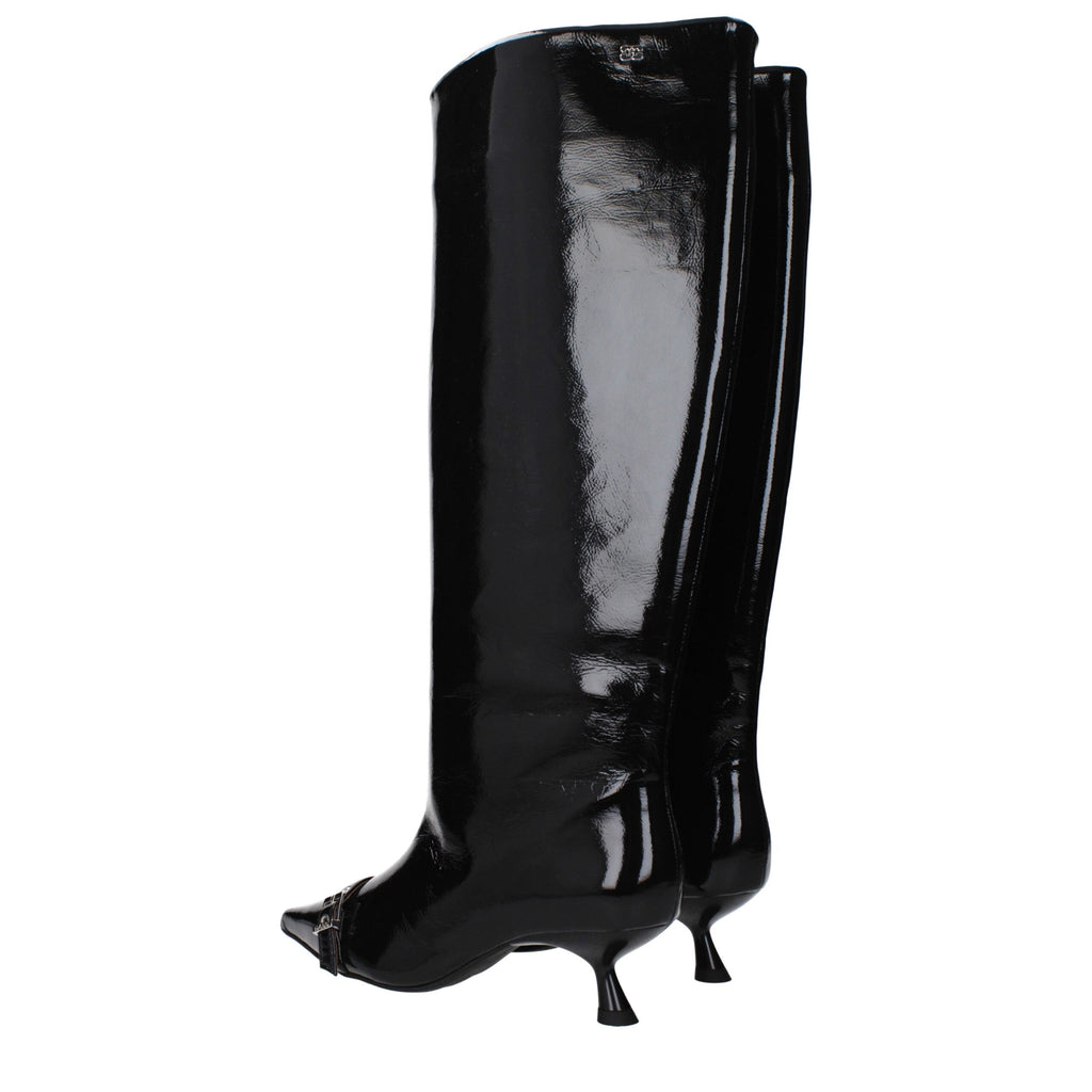 Black Leather Boots