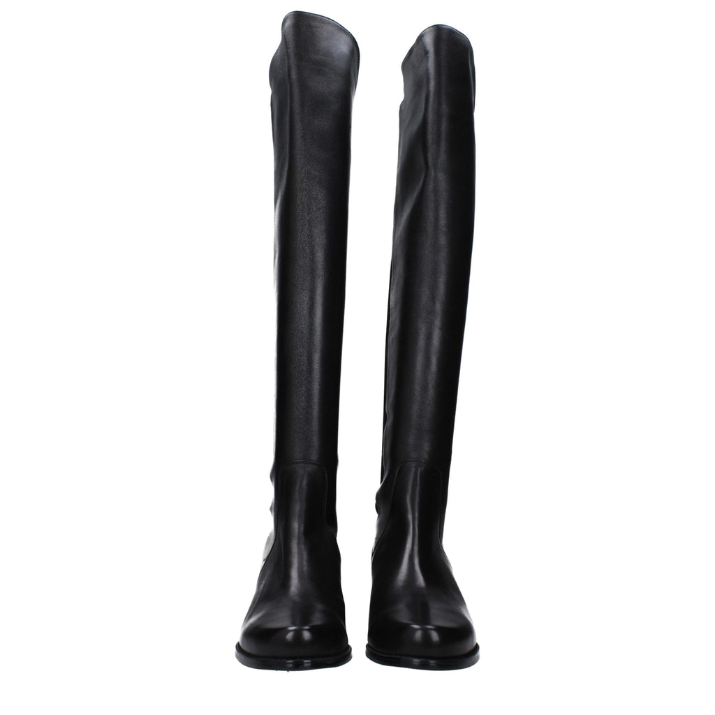 Black Leather Over The Knee